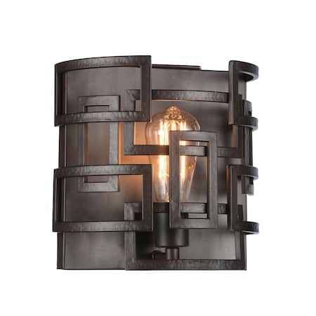 Cwi Lighting Litani 1 Light Wall Sconce With Brown Finish 9913W10-1-205